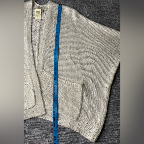 3/$30 ARDEN B. Women’s Sequins Open Front Batwing Sleeve Cardigan NWT SMALL - Picture 9 of 12